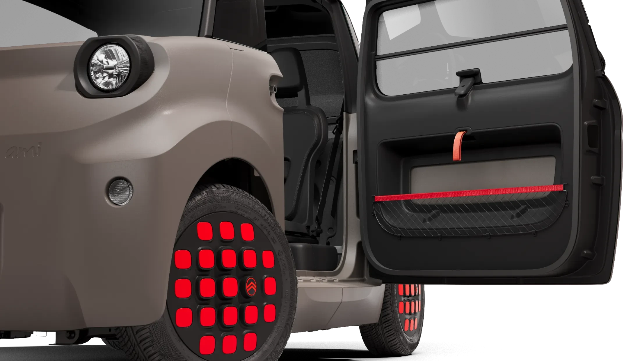 Citroën Ami Spicy rood deur