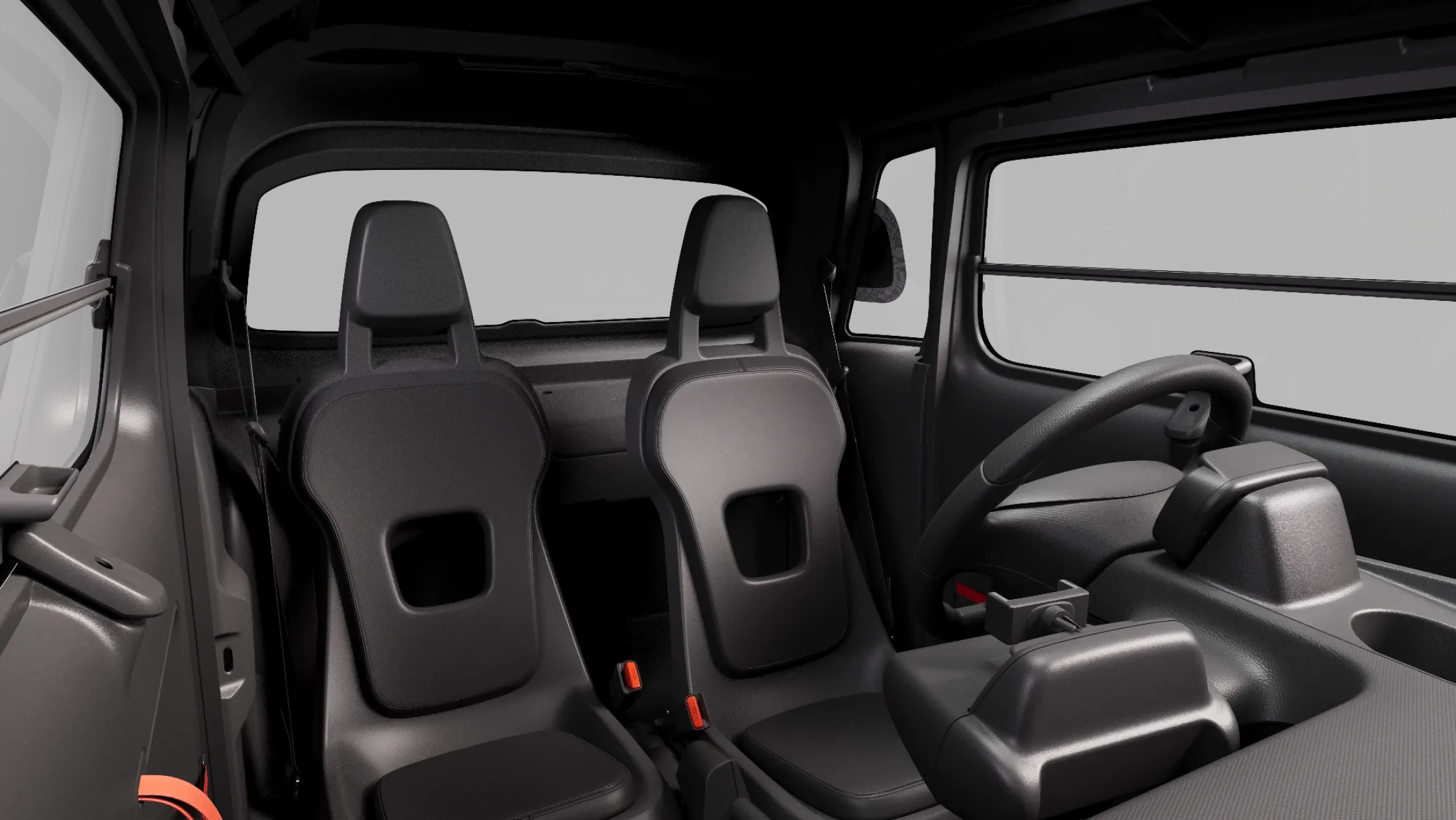 Citroën Ami Spicy rood interieur